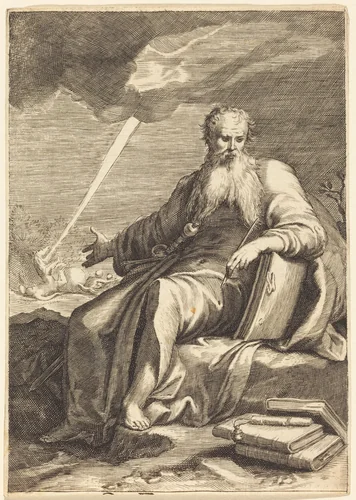 Saint Paul, Seated by Jacques Callot, print, 1622-1699