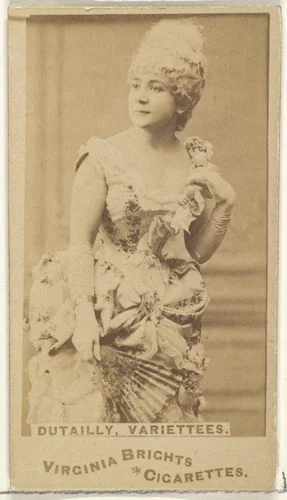 Dutailly, Variettees, from the Actors and Actresses series (N45, Type 1) for Virginia Brights Cigarettes by Allen & Ginter, photograph, 1885-1891