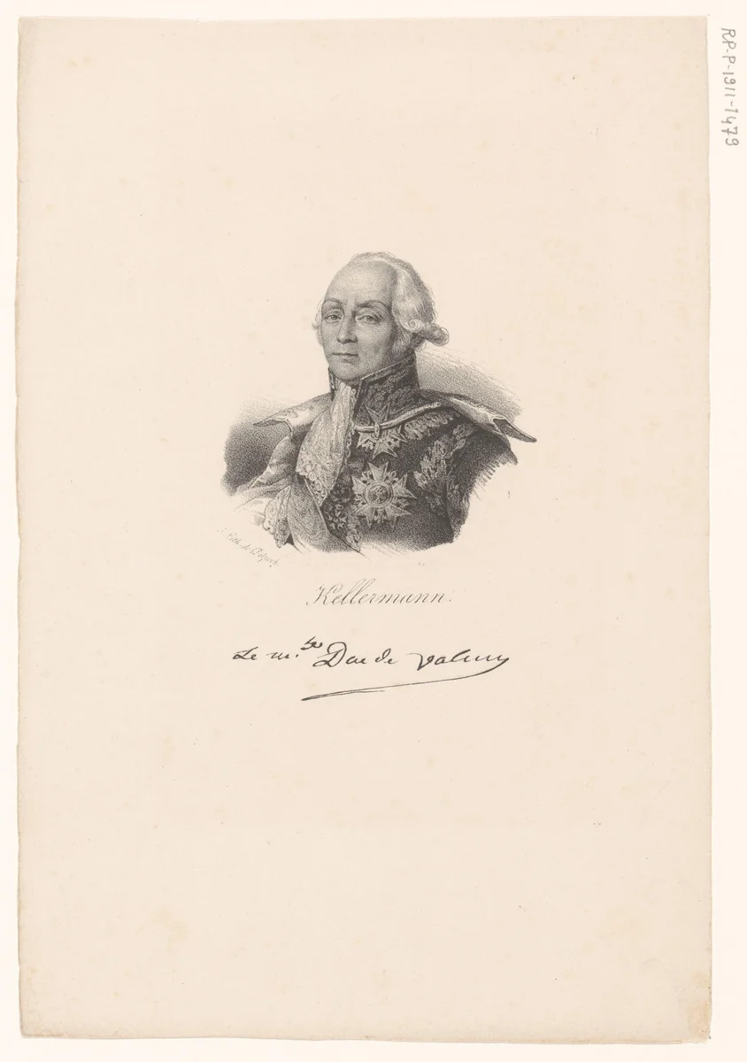 Portret van François Christophe Kellermann by anonymous, print, 1818-1842