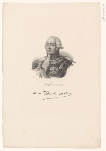 Portret van François Christophe Kellermann by anonymous, print, 1818-1842