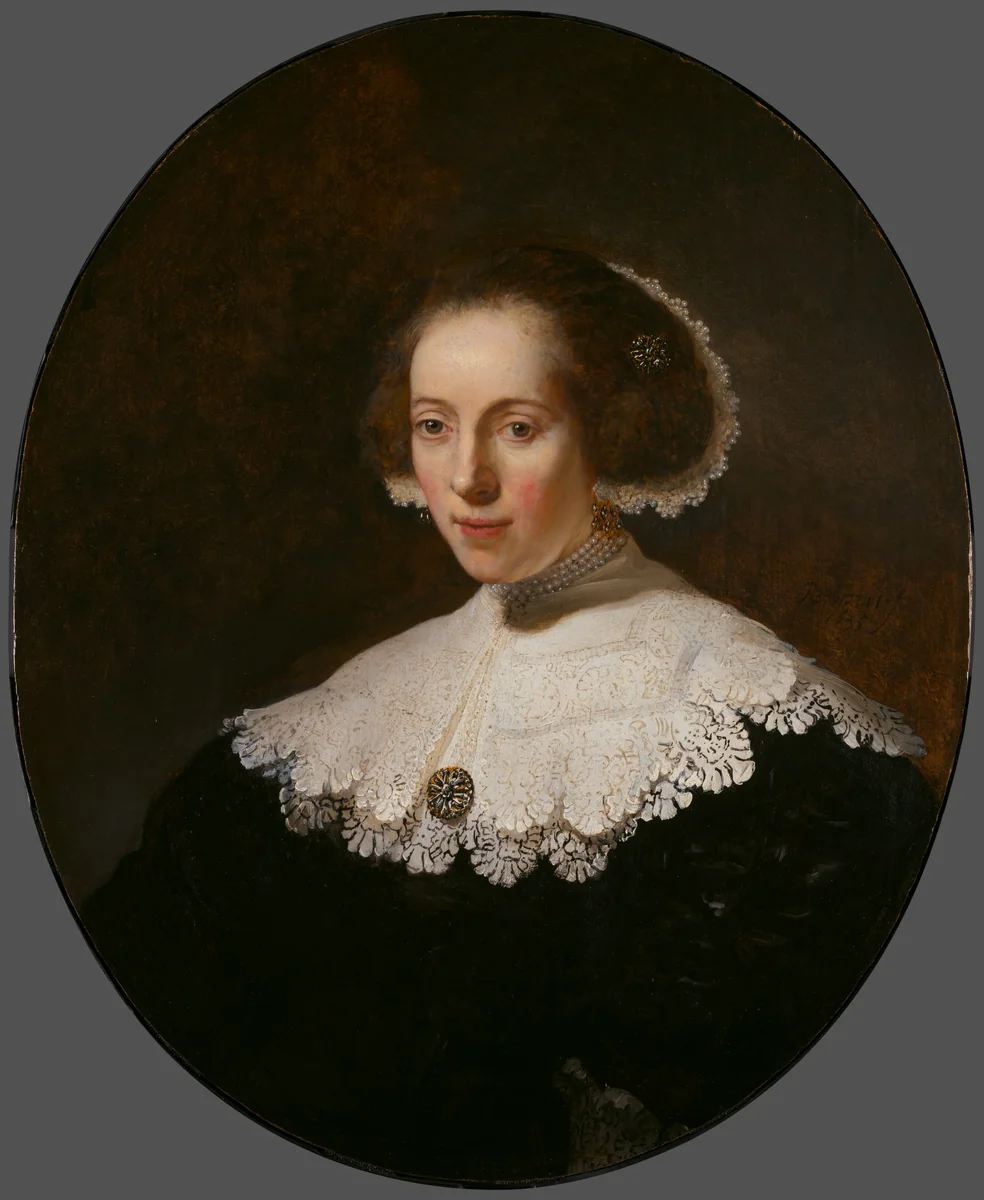 Portrait of a Woman by Rembrandt van Rijn, painting, 1630-1635