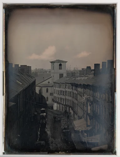 [View Down Brattle Street from the Southworth & Hawes Studio at 5 1/2 Tremont Row, Boston] by Southworth and Hawes, photograph, 1855