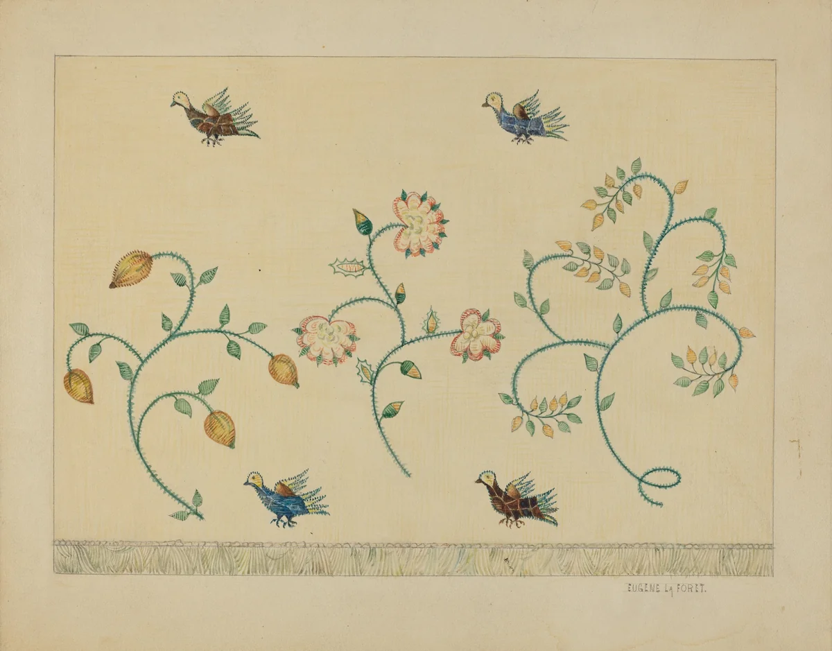 Curtain by Eugene La Foret, index of american design, 1936