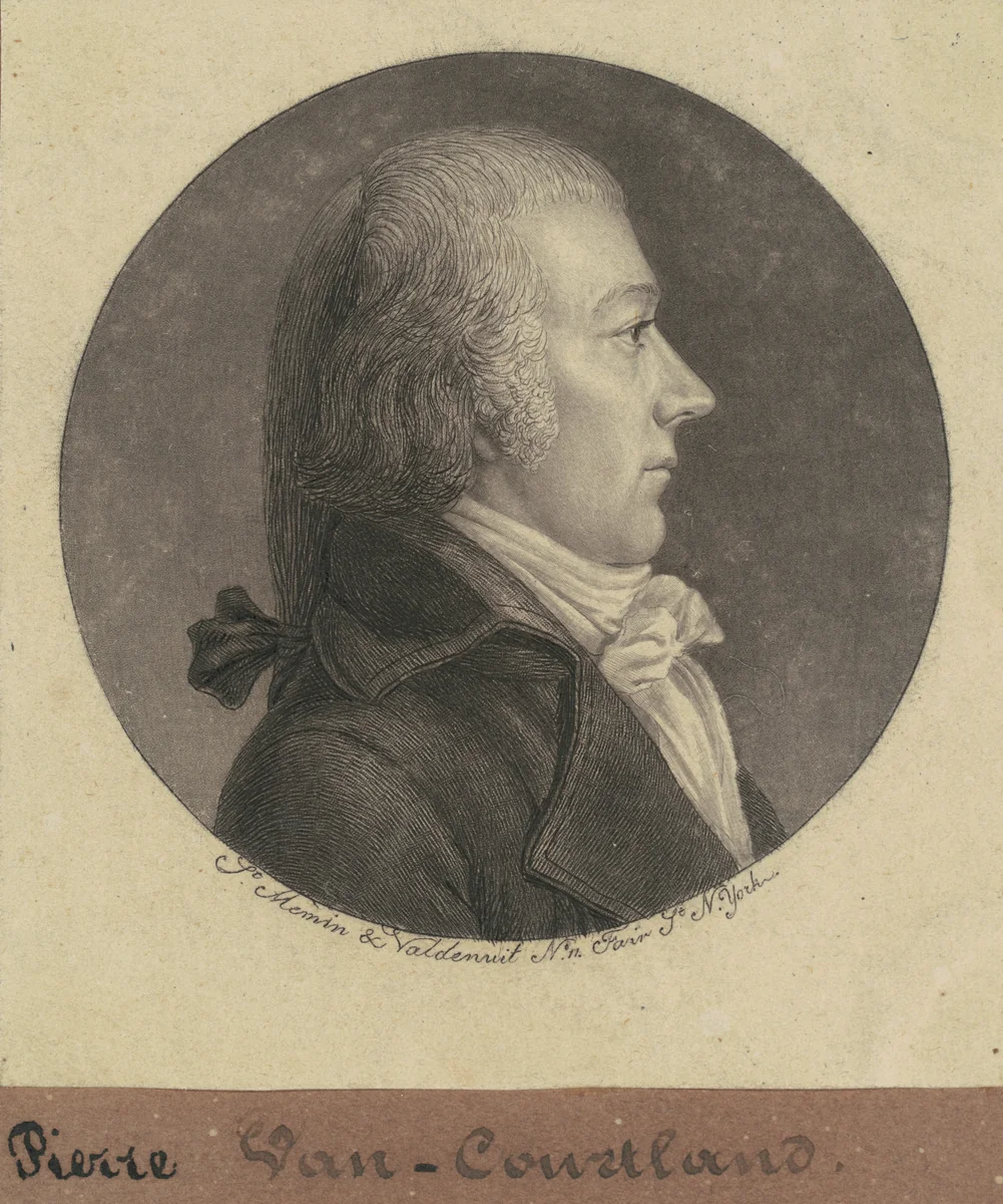 Pierre Van Cortlandt, Jr. by Charles B. J. Févret de Saint-Mémin, print, 1796-1797