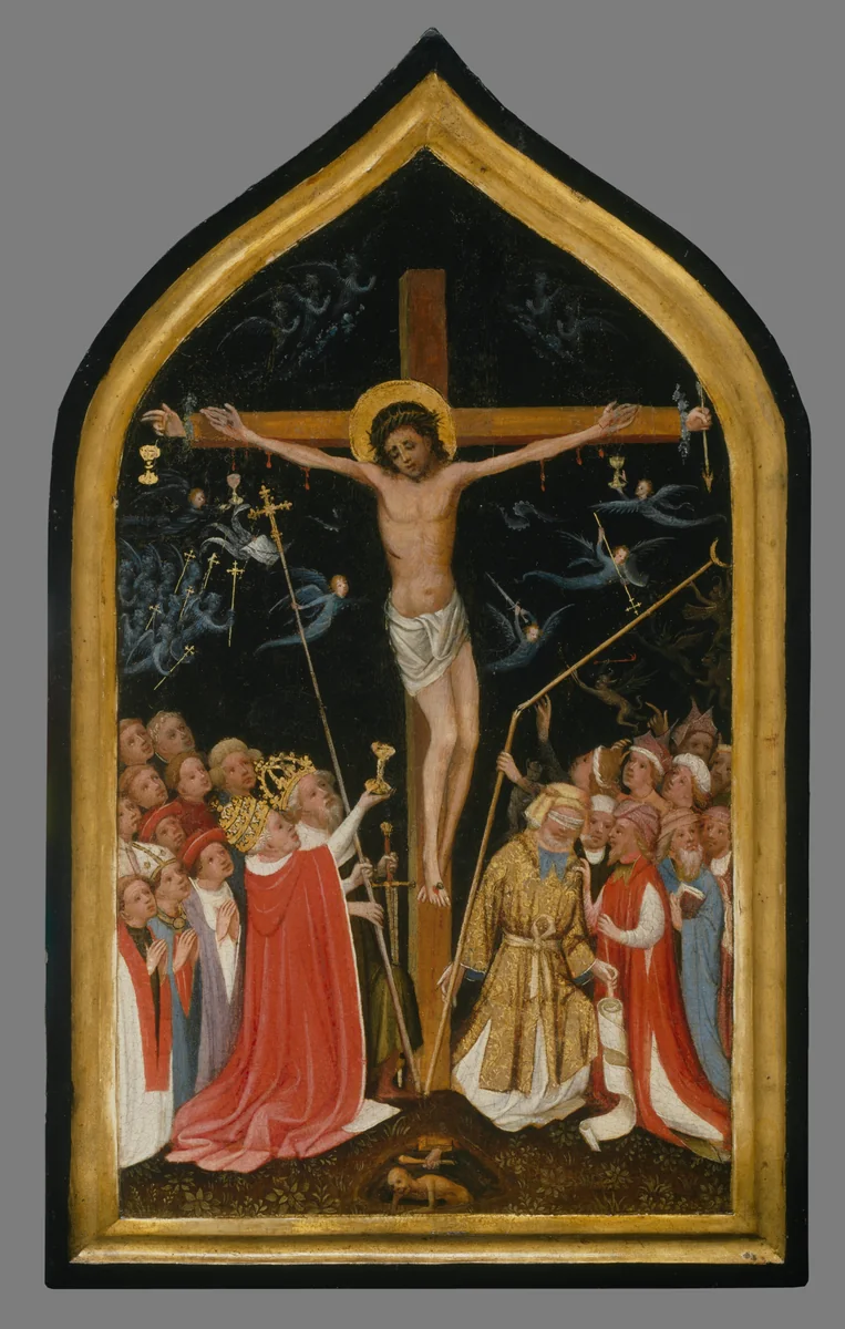 Christ on the Living Cross by Master of Saint Veronica, painting, 1410-1430