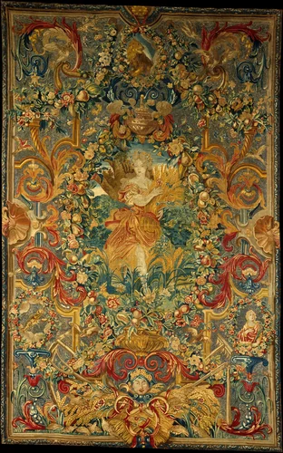 Seasons and Elements (Summer) (set of four) by Charles Le Brun, textile, 1678-1688