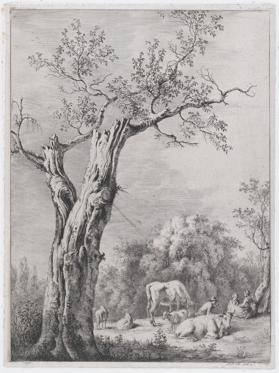 Spring, after a Drawing Made at Saint-Chamond by Jean Jacques de Boissieu, print, 1795