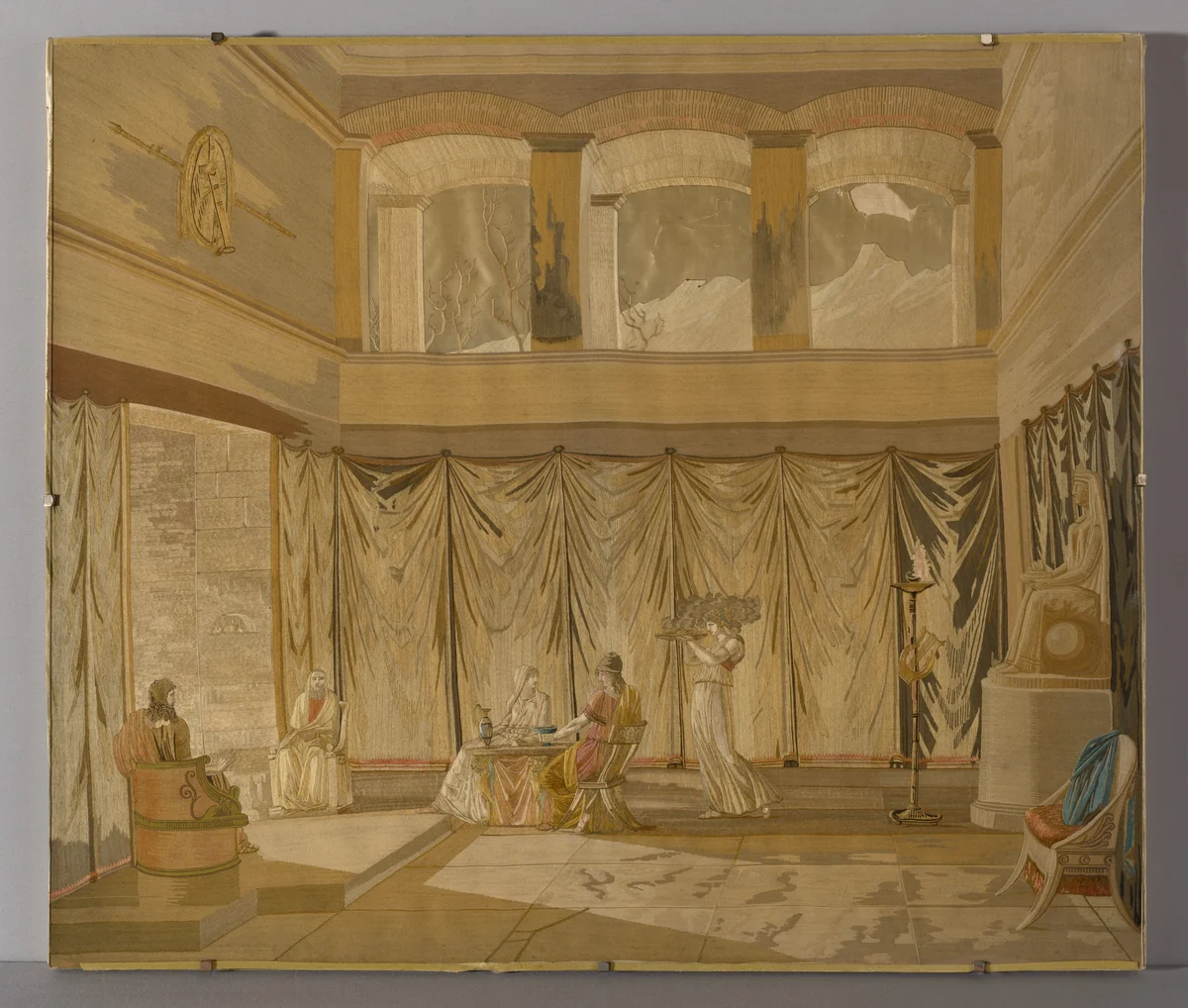 L'Hiver (Winter) by Antoine Pierre Mongin, textile, 1801-1825