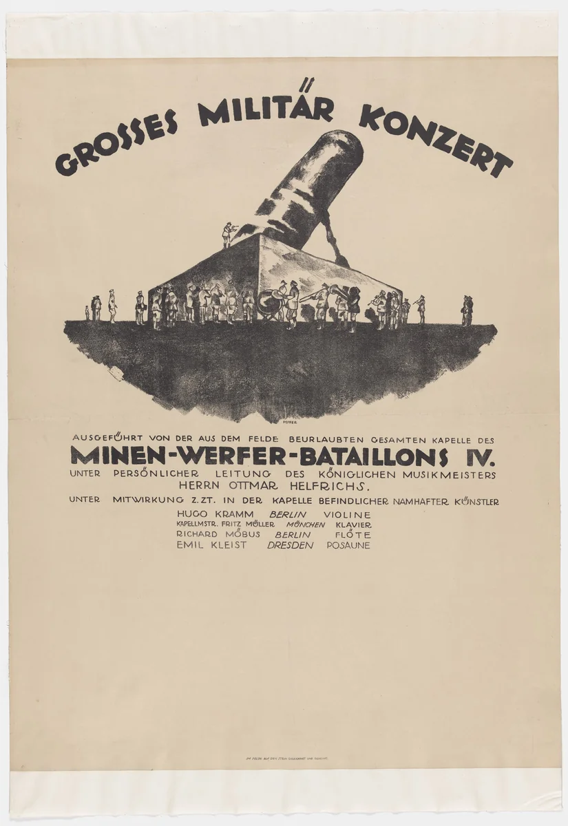 Grosses Militär Konzert by Unknown Artist, design, 1914