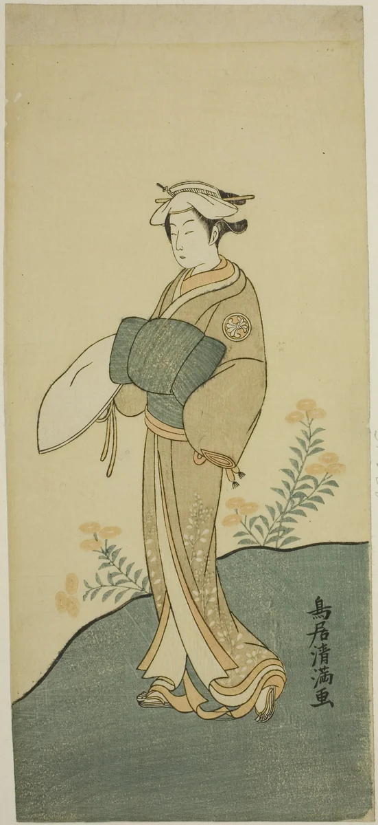 The Actor Segawa Kikunojo II by Torii Kiyomitsu I, print, 1766-1776