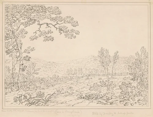 Pennsylvania Landscape by Thomas Doughty, print, 1805-1835