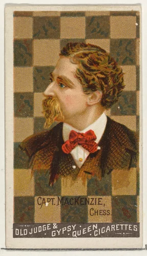 Captain Mackenzie, Chess, from the Goodwin Champion series for Old Judge and Gypsy Queen Cigarettes by Goodwin & Company, print, 1888
