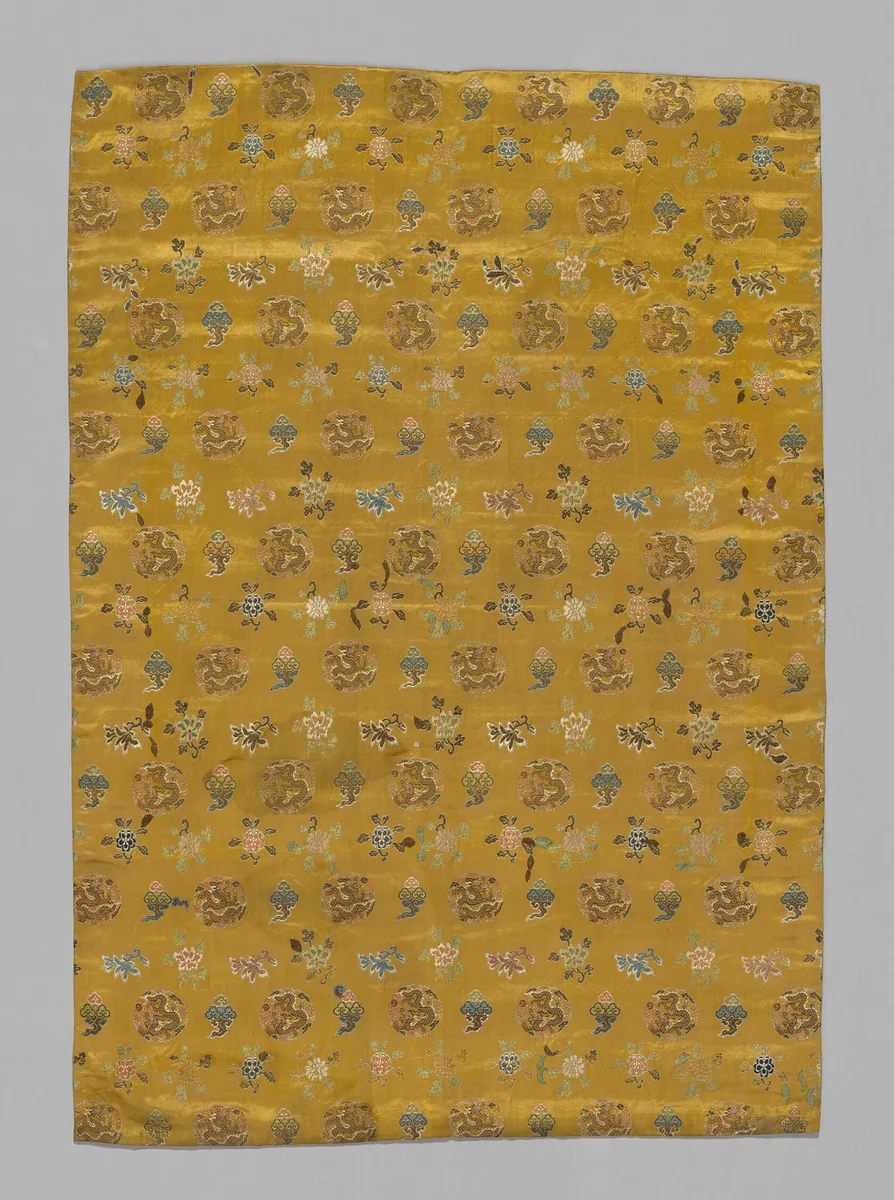 Panel (Furnishing Fabric) by Manchu China, textile, 1800-1850