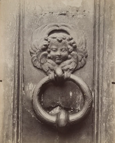 Heurtoir. St. Étienne du Mont by Eugène Atget, photograph, 1909