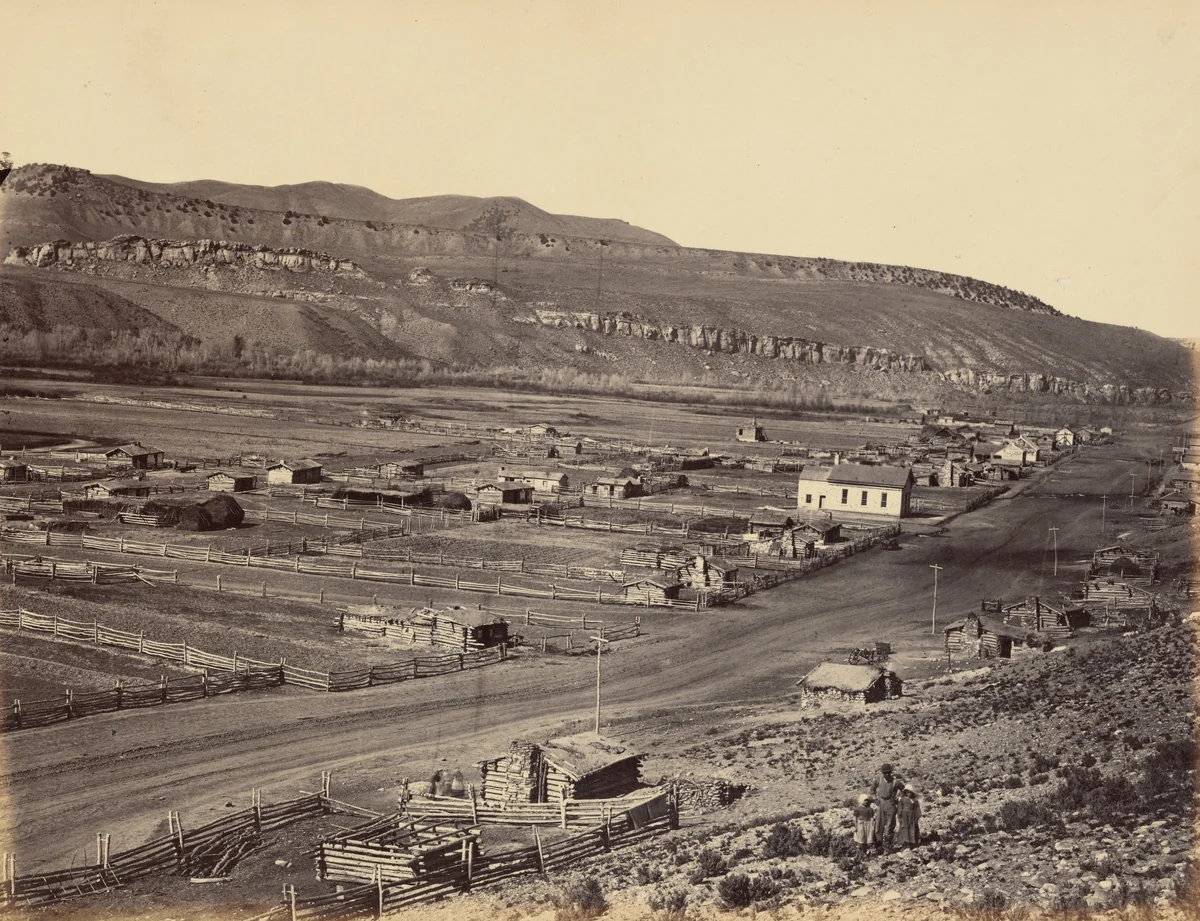 Plate 36. Coalville, Weber Valley by Andrew Joseph Russell, photograph, 1869