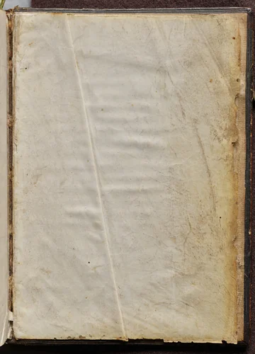 Hours of Charles the Noble, King of Navarre (1361-1425), Blank Fly Leaf by Master of the Brussels Initials and Associates, book, 1400-1410