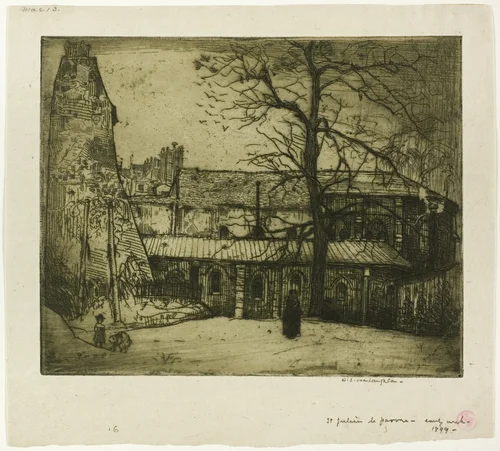 St. Julien-le-Pauvre by Donald Shaw MacLaughlan, print, 1899