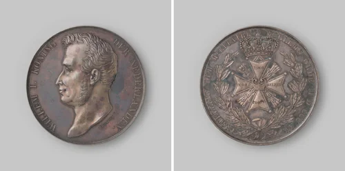 Op de instelling van de Militaire Willemsorde by Joseph Pierre Braemt, metalwork, 1815