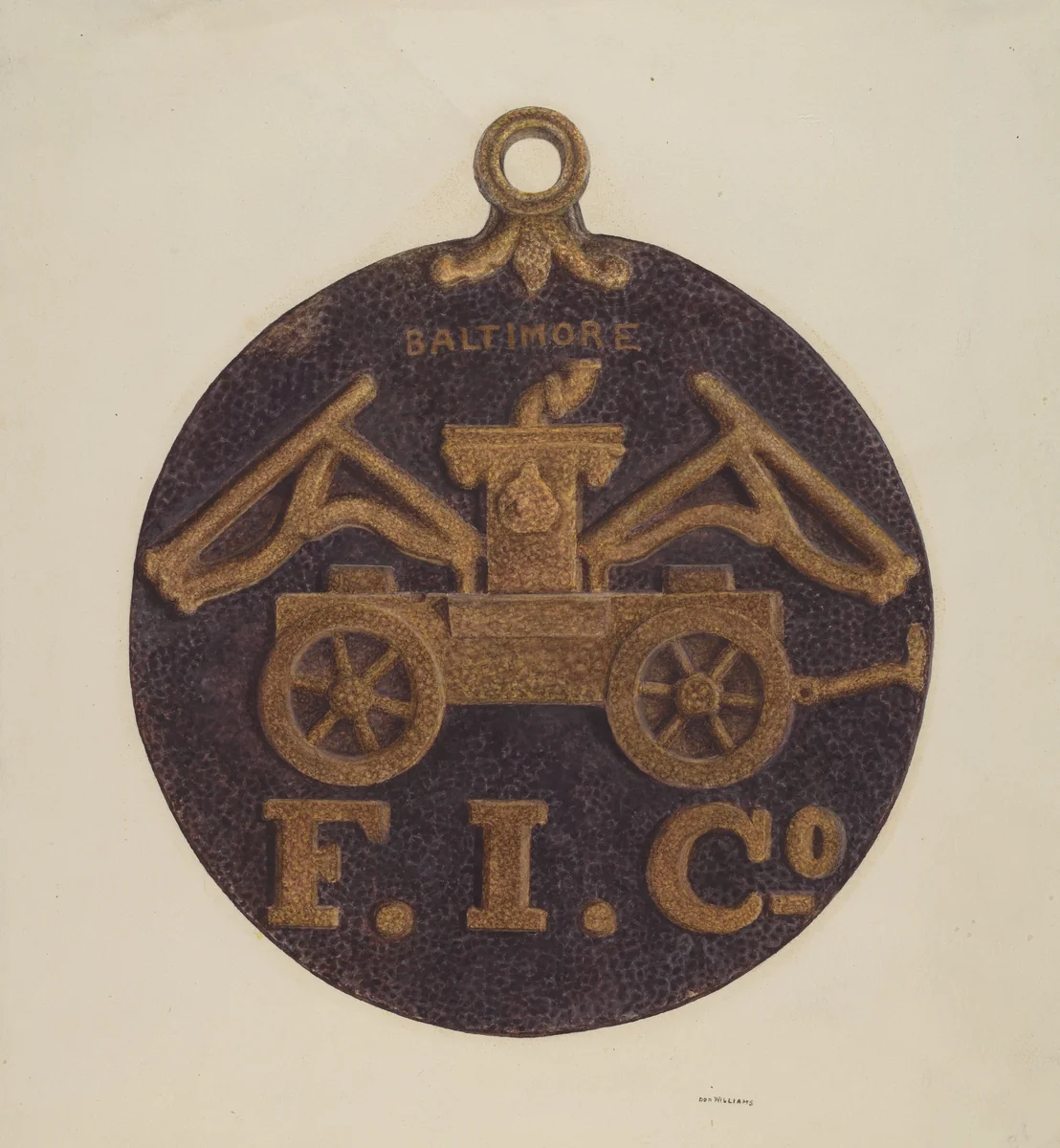 Firemark by Donald Williams, index of american design, 1938