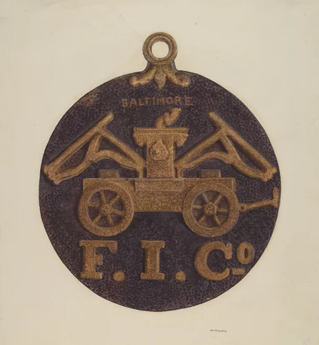 Firemark by Donald Williams, index of american design, 1938