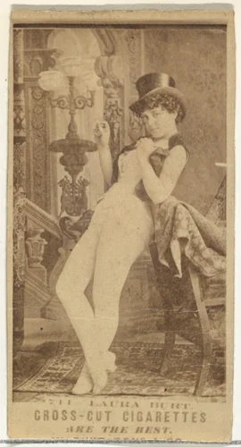 Card Number 711, Laura Burt, from the Actors and Actresses series (N145-3) issued by Duke Sons & Co. to promote Cross Cut Cigarettes by W. Duke, Sons & Co., photograph, 1880-1889