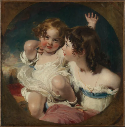 The Calmady Children (Emily, 1818–?1906, and Laura Anne, 1820–1894) by Sir Thomas Lawrence, painting, 1823