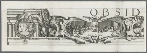 The Siege of La Rochelle: Plate 1 by Jacques Callot, print, 1628-1630