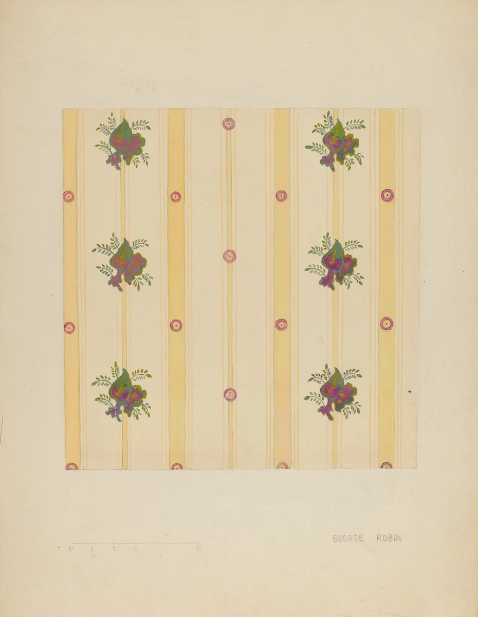 Wall Paper by George Robin, index of american design, 1936