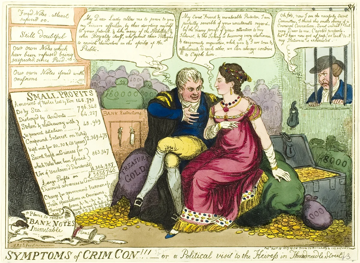 Symptoms of Crim. Con!! by Isaac Robert Cruikshank, print, 1819