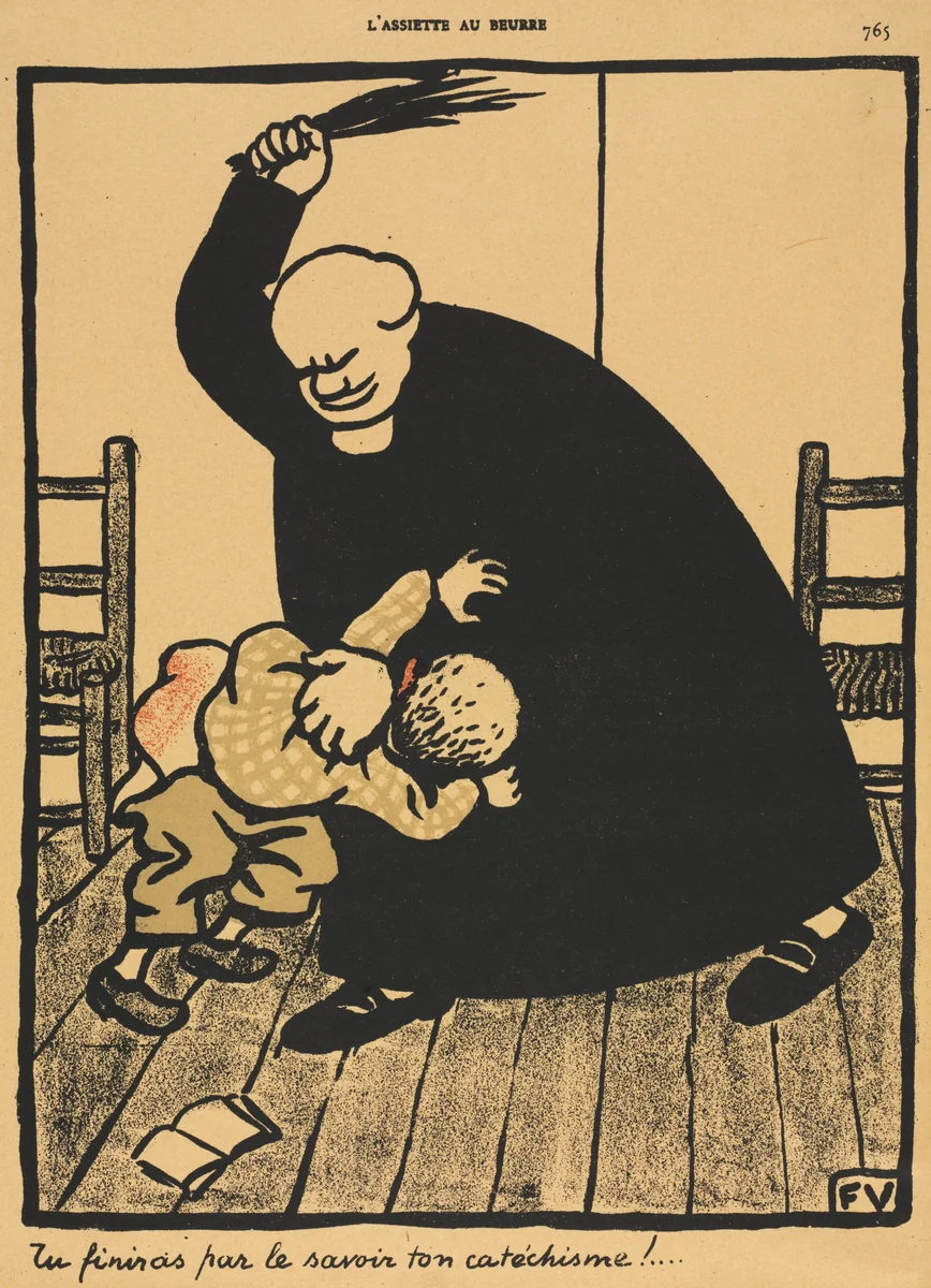You'll learn... by Félix Vallotton, print, 1901