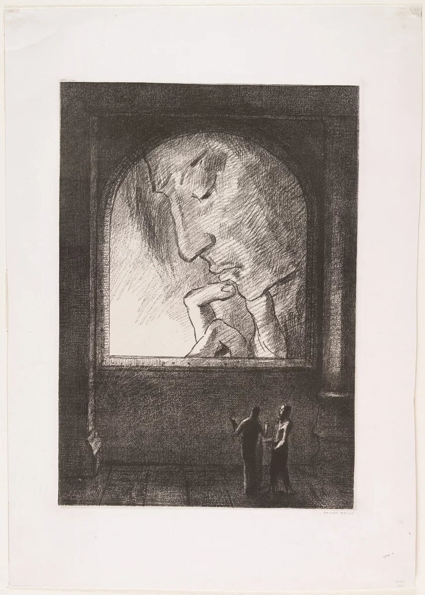 Light (Lumière) by Odilon Redon, print, 1893