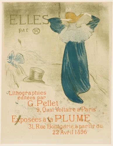 Poster for Elles by Henri de Toulouse-Lautrec, print, 1896