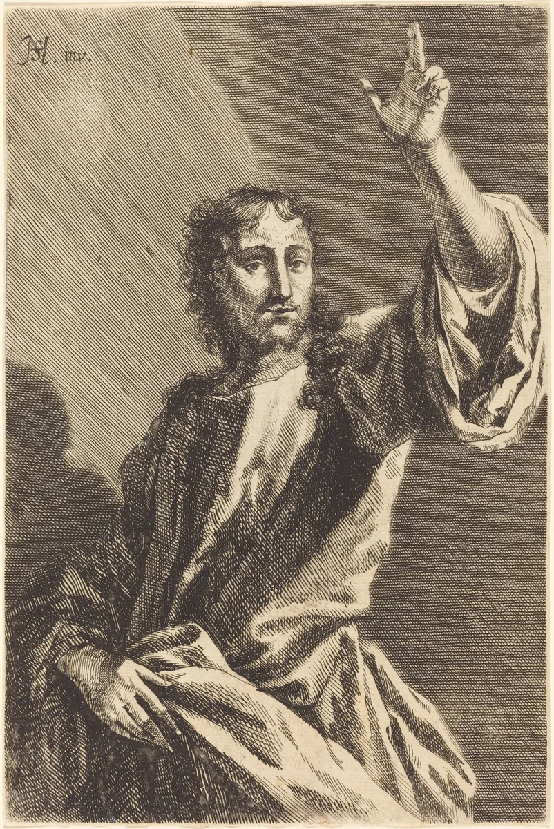 Christ the Savior by Gabriel Ehinger, print, 1680
