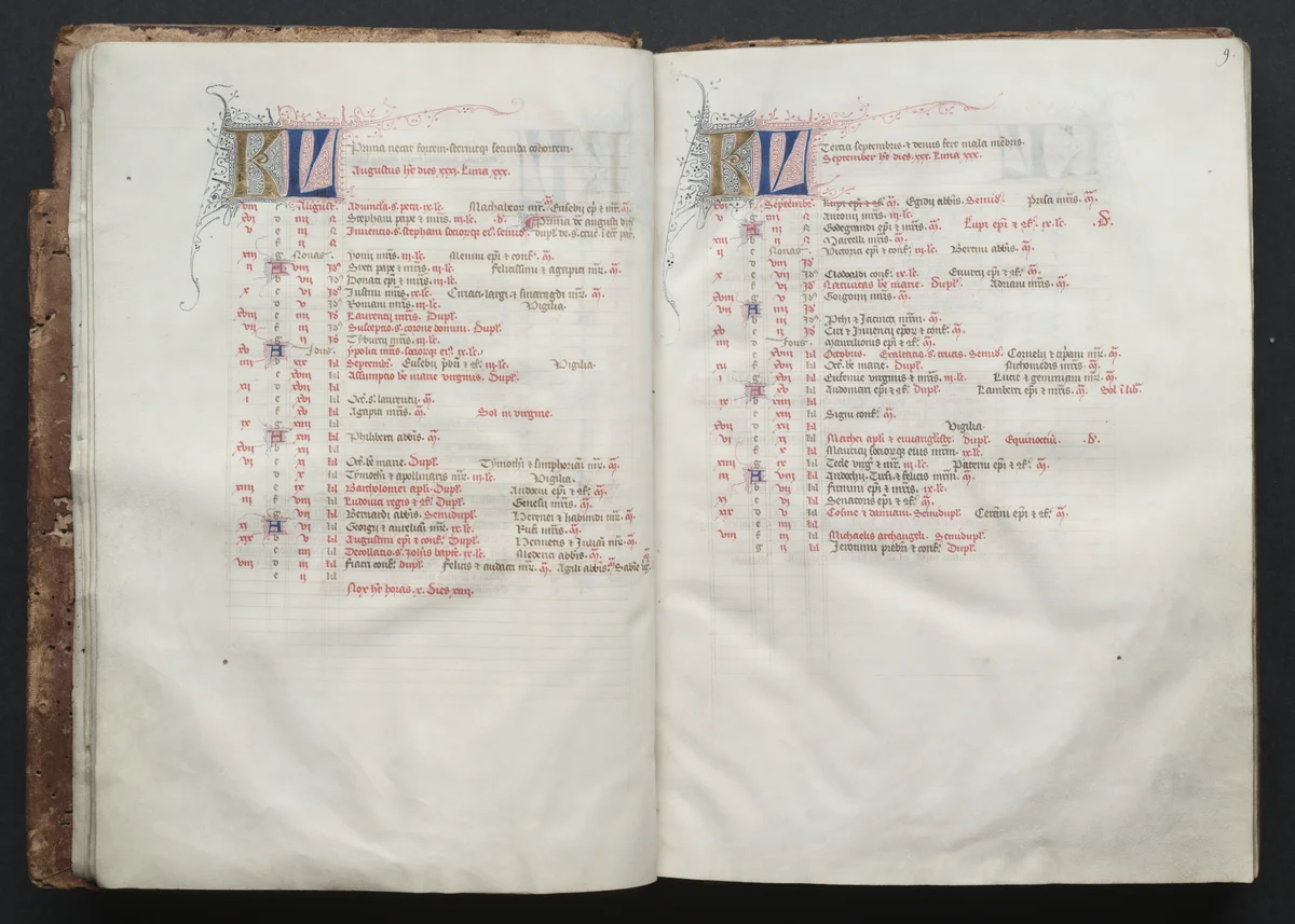The Gotha Missal: Fol. 8v, Text by Master of the Boqueteaux, book, 1370-1380