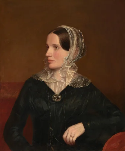 Lovice Corbett Whittemore (Mrs. Thomas Whittemore) by Alvan Clark, painting, 1845