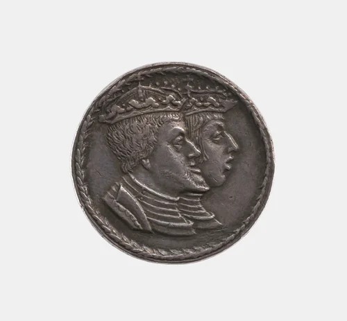 Charles V and Fedinand I (Dick-taler) by Ulrich Ursentaler, metalwork, 1531