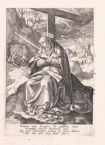 Mater Dolorosa by Unknown, print, 1583-1587