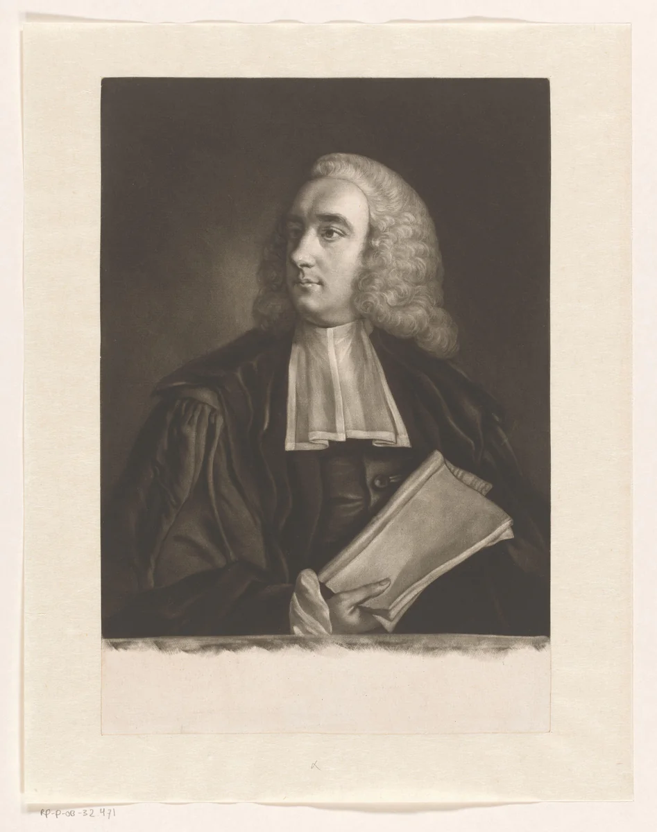 Portret van Charles Lucas by James McArdell, print, 1755-1765