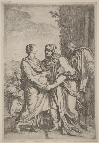 The Visitation by Carlo Maratta, print, 1625-1713