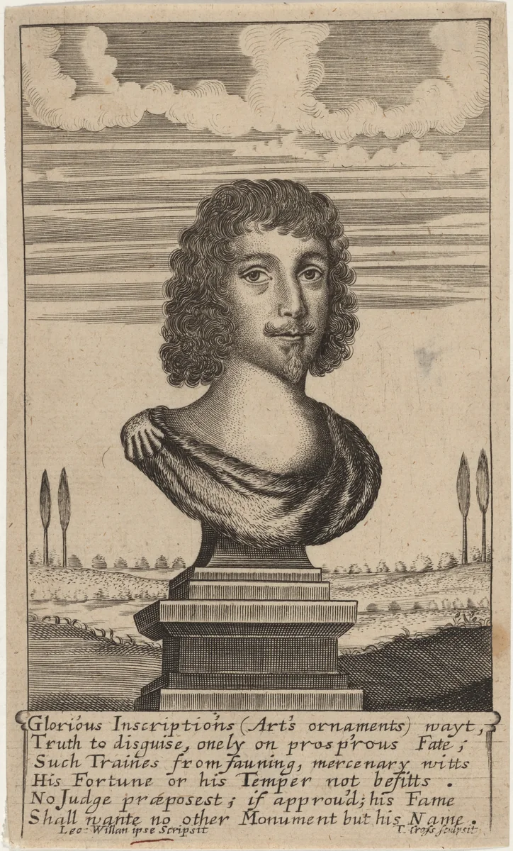 Leonard Willan by Thomas Cross, print, 1657