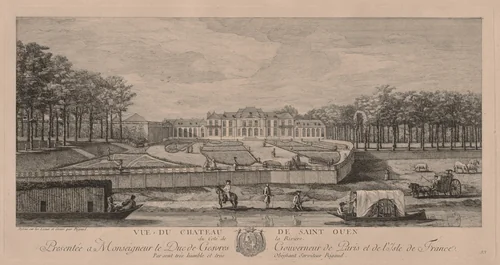 The Chateau of Saint Ouen by Jacques Rigaud, print, 1700-1754