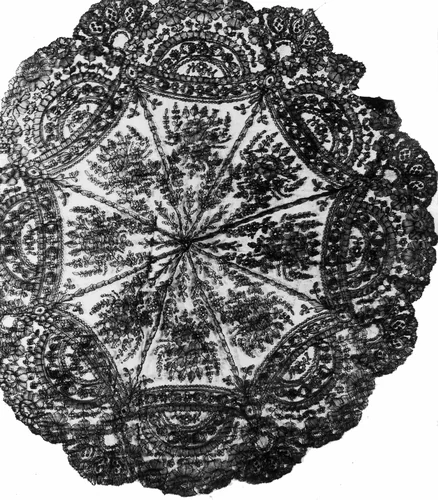 Parasol Cover by France, probably Bayeux, textile, 1850-1875