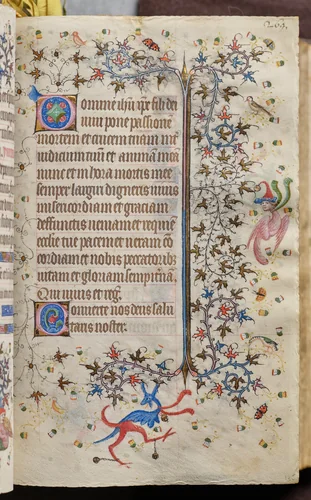 Hours of Charles the Noble, King of Navarre (1361-1425): fol. 135r, Text by Master of the Brussels Initials and Associates, book, 1400-1410