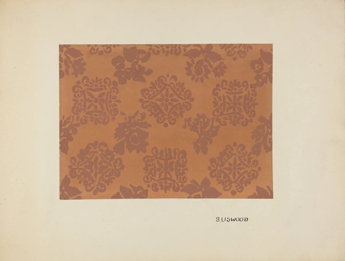 Wall Paper by Sidney Liswood, index of american design, 1936