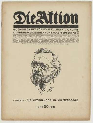 Die Aktion, vol. 5, no. 29/30 by Ottheinrich Strohmeyer, periodical, 1915