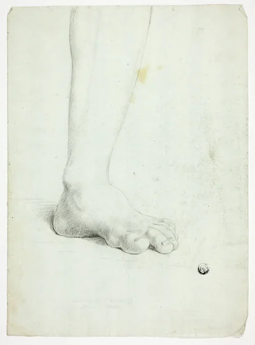Left Leg of Standing Figure by John Downman, drawing, 1770-1824