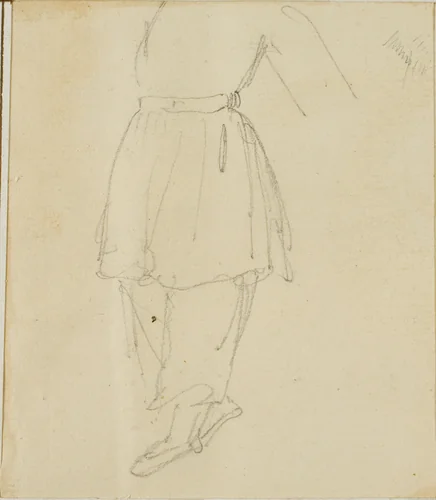 Lower Part of a Figure in Working Clothes by Jean Louis André Théodore Géricault, drawing, 1818-1819