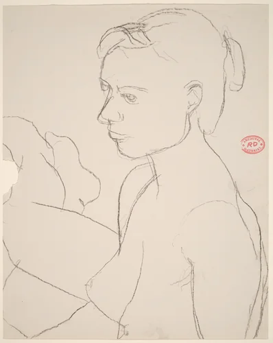 Untitled [portrait] by Richard Diebenkorn, drawing, 1955-1967