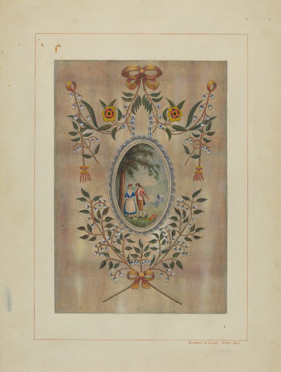 Firescreen by Vincent P. Rosel, index of american design, 1938