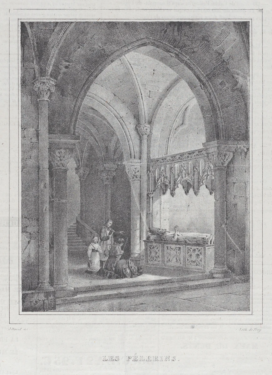 Les Pélerins by anonymous, print, 1829-1839